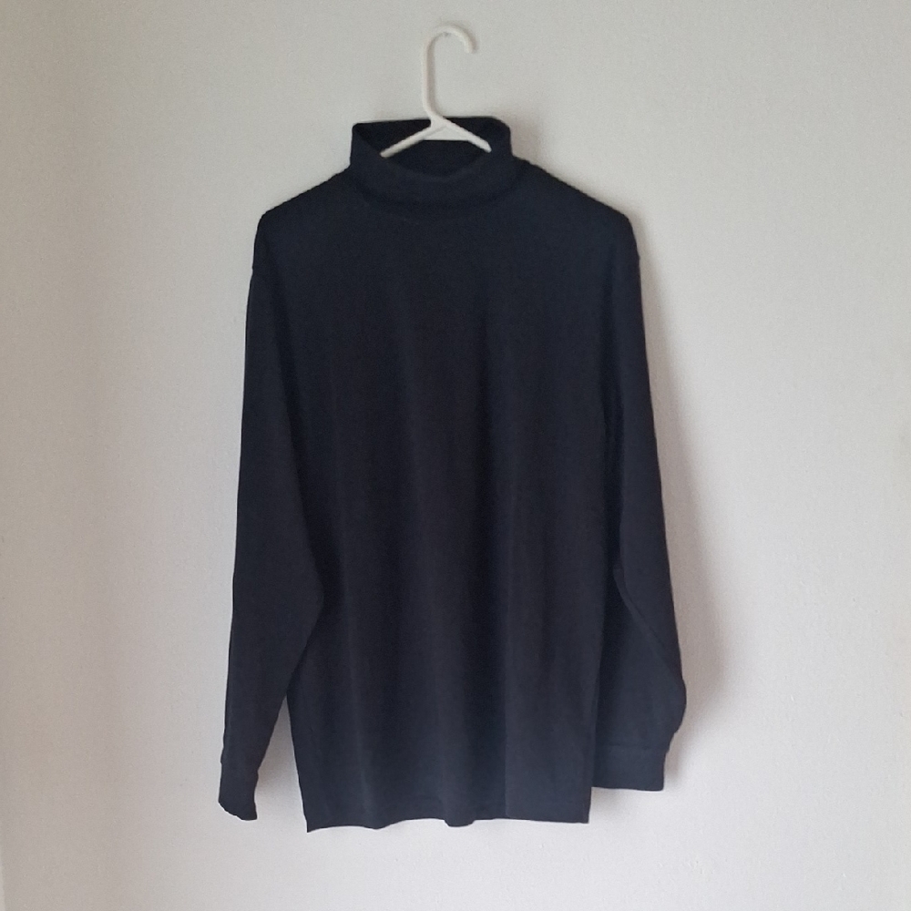 L.L. Bean Men's Charcoal Turtleneck Sweater